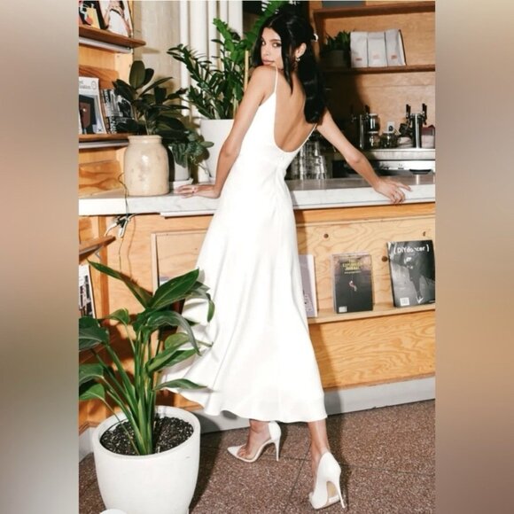 Jenny Yoo The Callista Midi Dress in Ivory Size 6 Fit & flare - Picture 2 of 12